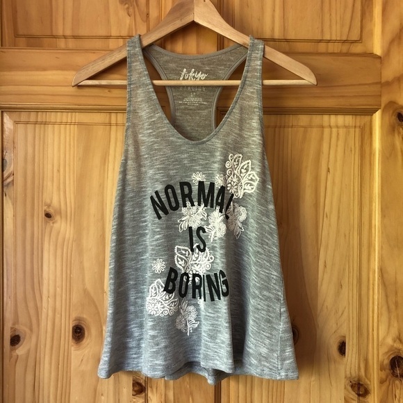 Tokyo Darling Normal is Boring floral racerback tank Jr S - Picture 8 of 8